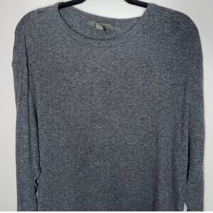 Banana Republic Mens Size XL Gray Crew Neck Wool Long Sleeve Tight Knit Sweater